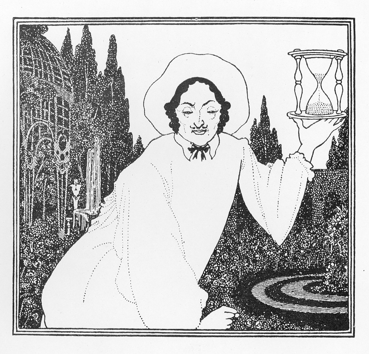 Omslagsdesign till "The Pierrot of the Minute", 1897 av Aubrey Beardsley