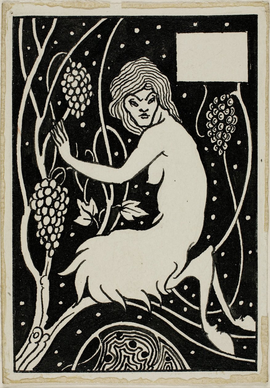 Dekorativ studie: Satyr av Aubrey Beardsley