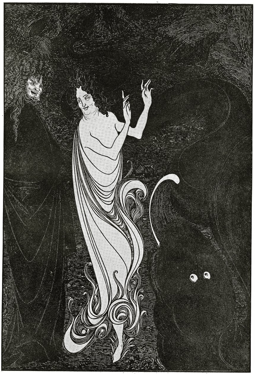 Fjärde tablå av Das Rheingold, illustration från 