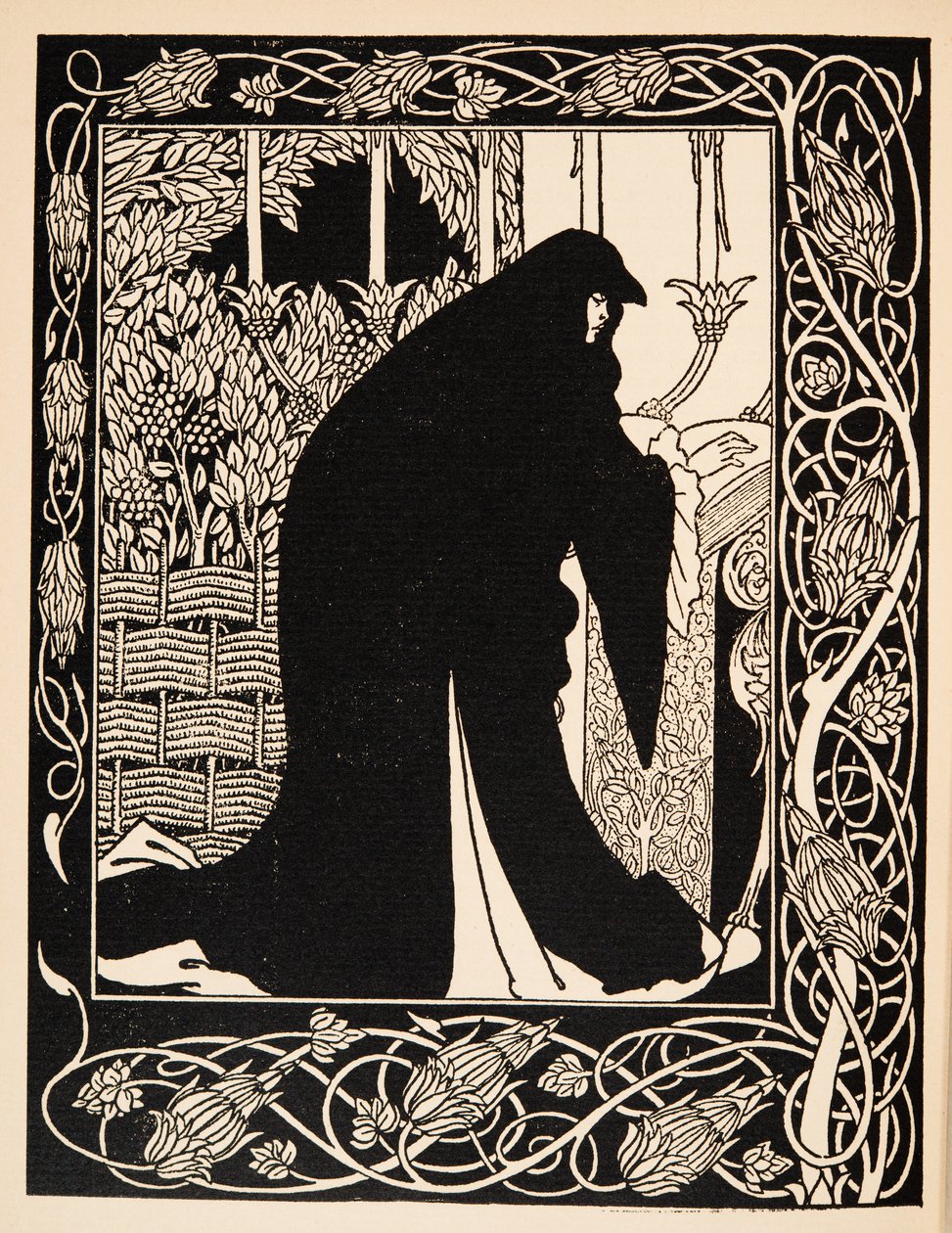 Hur drottning Guenever gjorde henne till nunna av Aubrey Beardsley