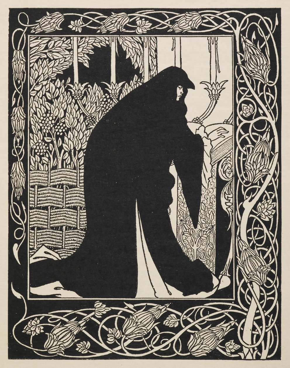 Hur drottning Guenever gjorde henne till nunna. Från "Le morte D