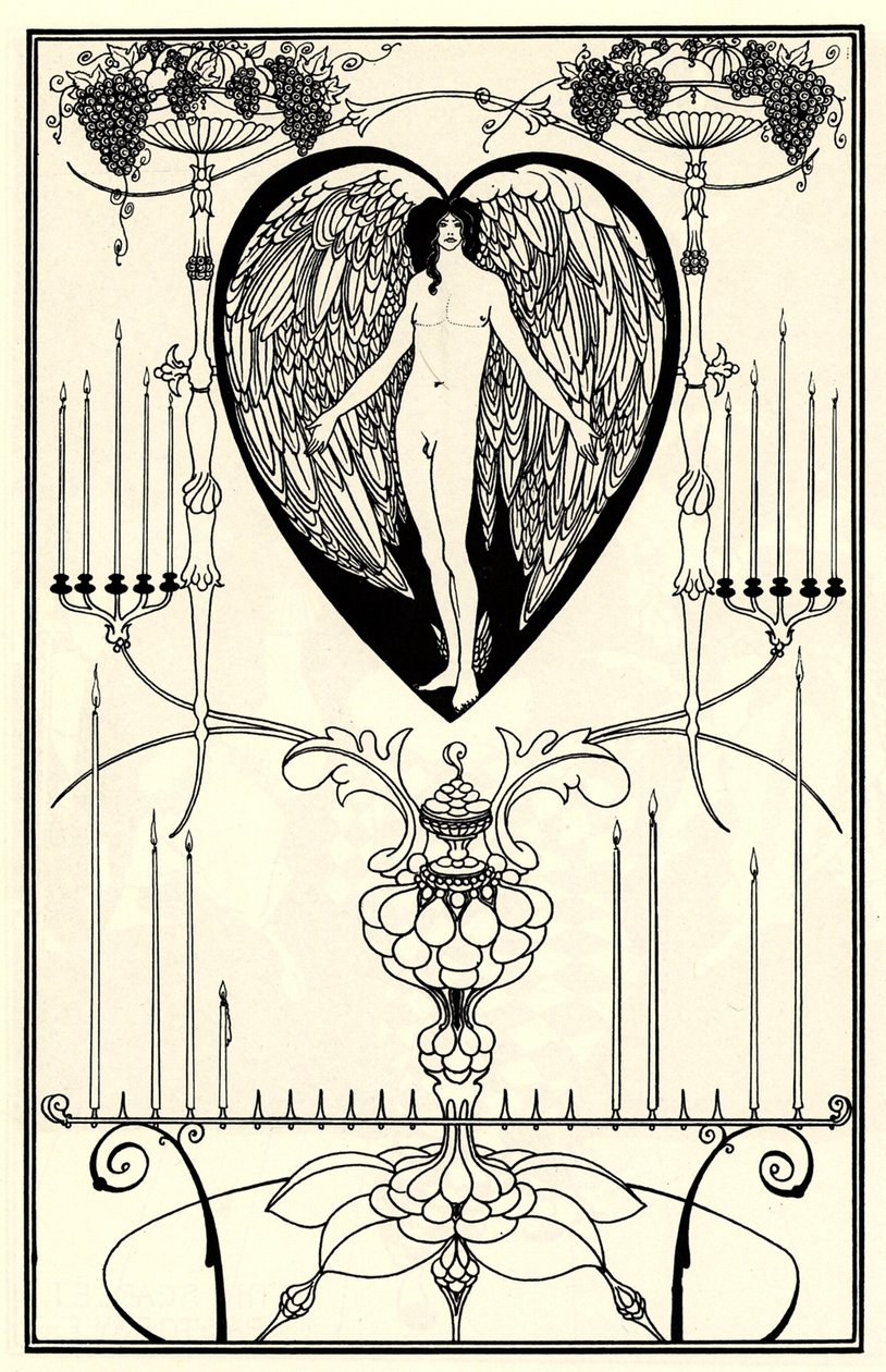 Illustration till The Mirror of Love av Marc-André Raffalovich, 1895 av Aubrey Beardsley
