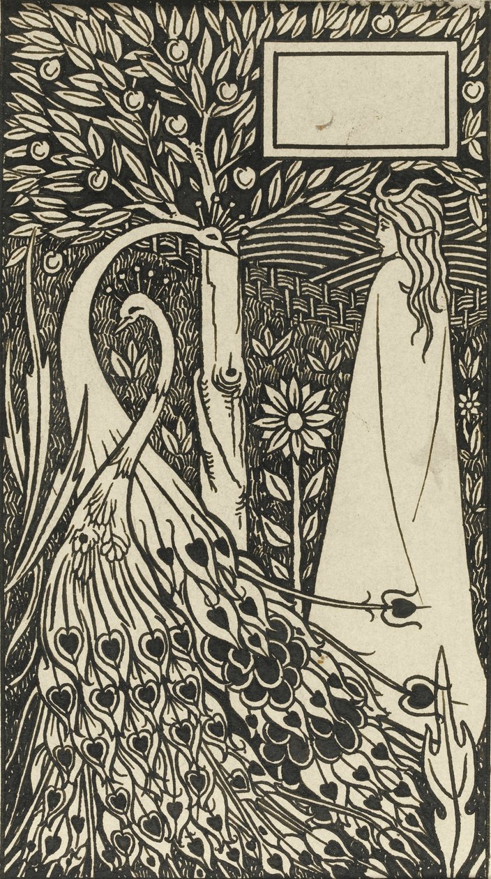 Illustration till boken Le Morte dArthur av Sir Thomas Malory, 1893-1894 av Aubrey Beardsley