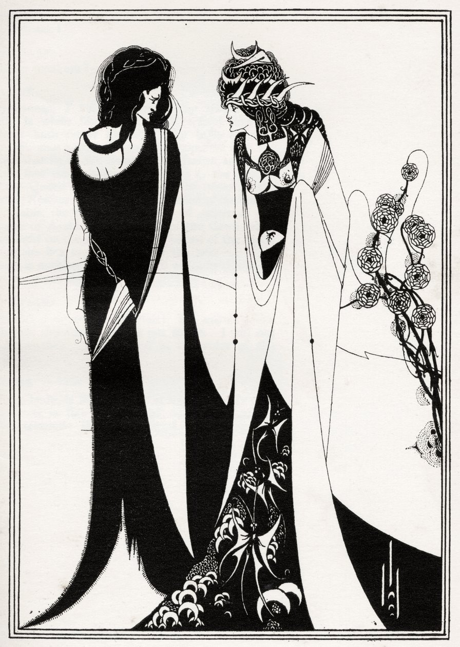 John och Salome av Aubrey Beardsley