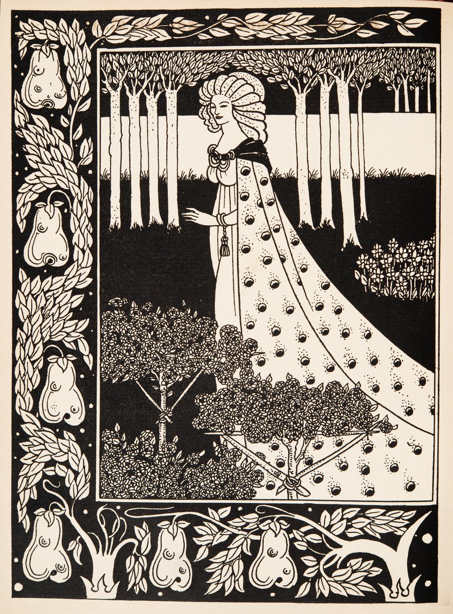 La Beale Isoud på Joyous Gard av Aubrey Beardsley