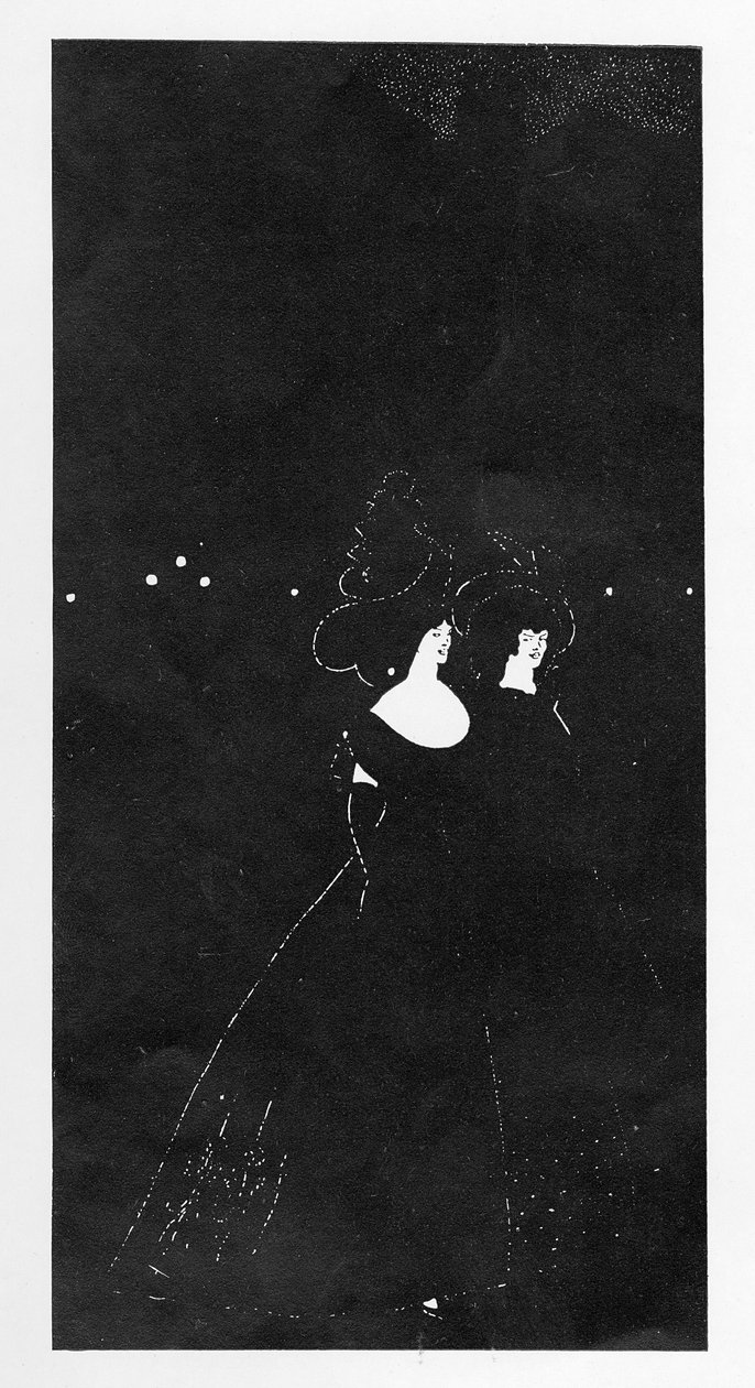 Les Passades, illustration ur "The Winter Number of Today", 1894 av Aubrey Beardsley