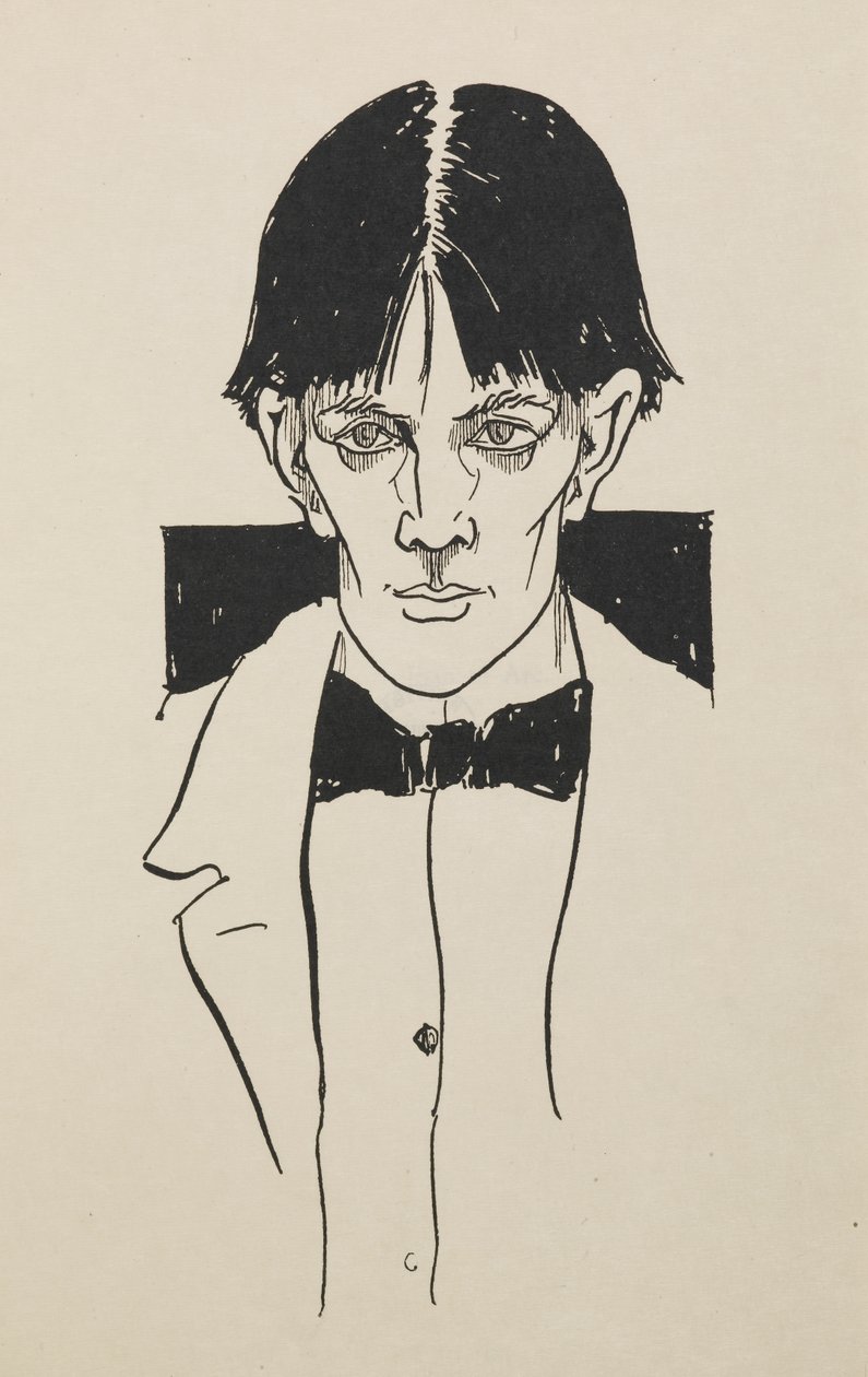 Porträtt från en bok med femtio teckningar av Aubrey Beardsley