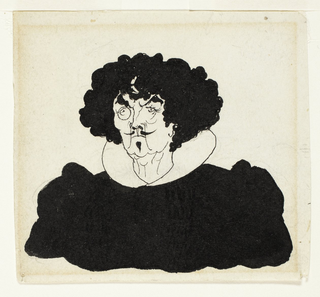 Porträtt av Whistler i spansk 1600-talsdräkt av Aubrey Beardsley