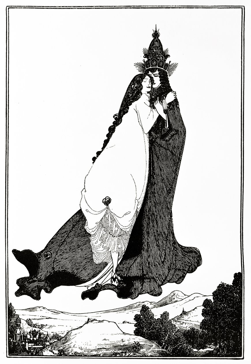 Saint Rose of Lima, ca 1894 av Aubrey Beardsley