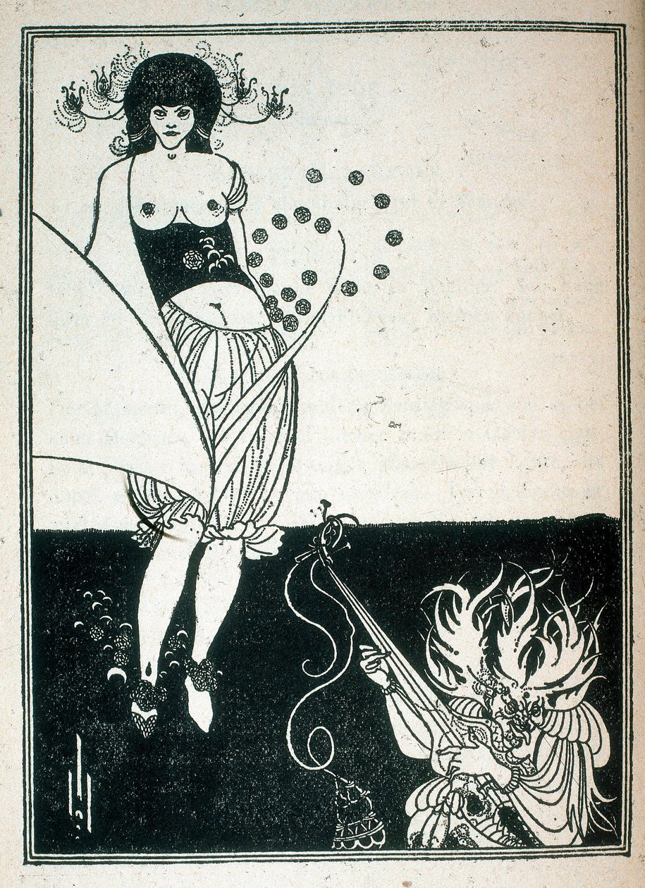 Salome, illustration av pjäsen skriven av Oscar Wilde av Aubrey Beardsley