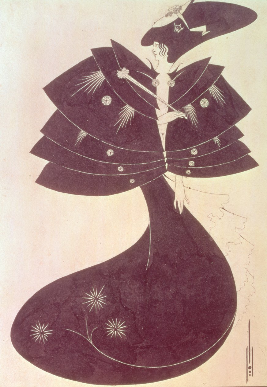 The Black Cape, illustration till den engelska utgåvan av Oscar Wildes pjäs 