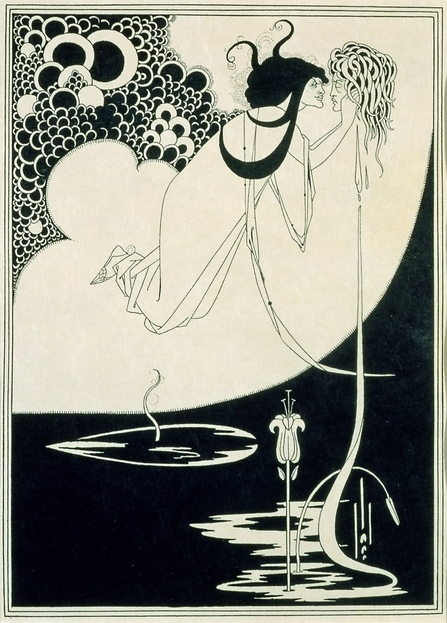 The Climax, illustration från "Salome" av Oscar Wilde av Aubrey Beardsley