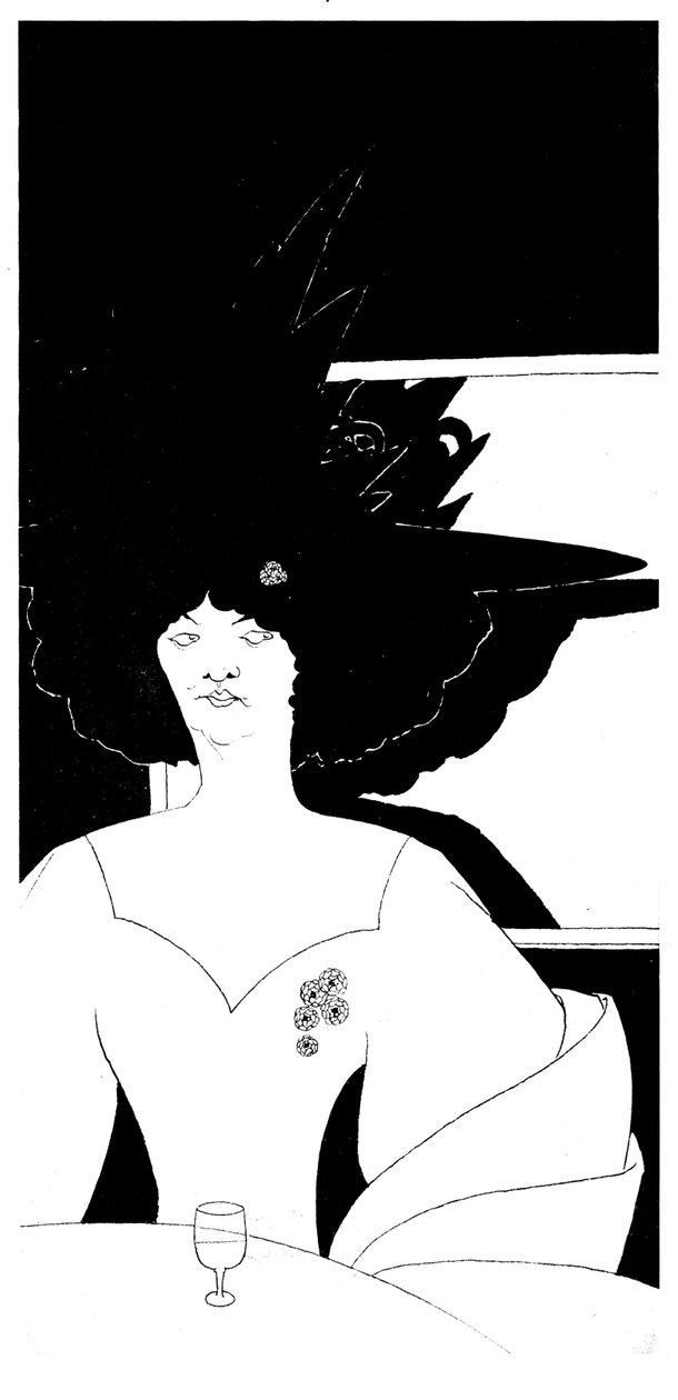 "Väntan", 1893 av Aubrey Beardsley