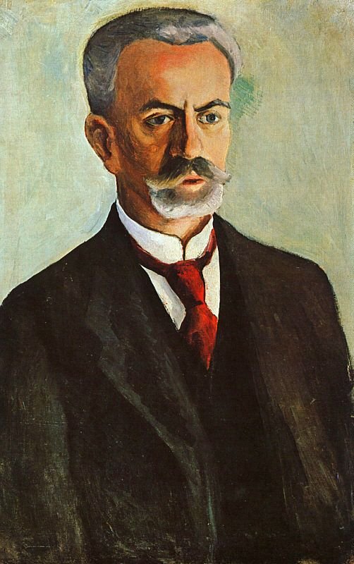  Porträtt Bernhard Koehler av August Macke