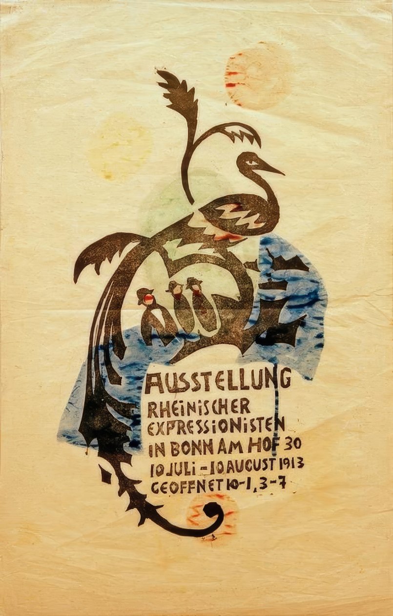 Utställning av Rhenish Expressionists II, ... av August Macke