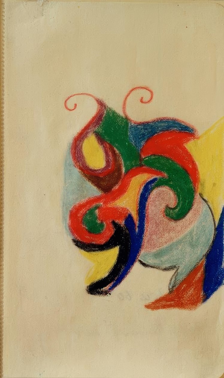 Färgade former II av August Macke