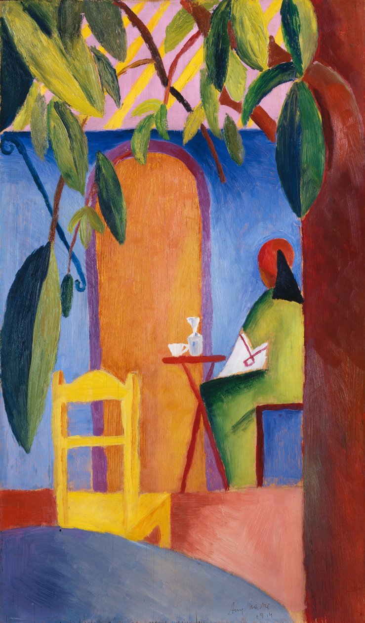 Turkiskt café av August Macke