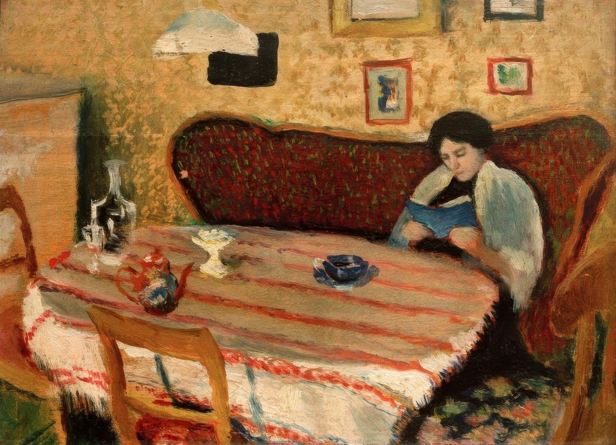 Vårt vardagsrum i Tegernsee av August Macke