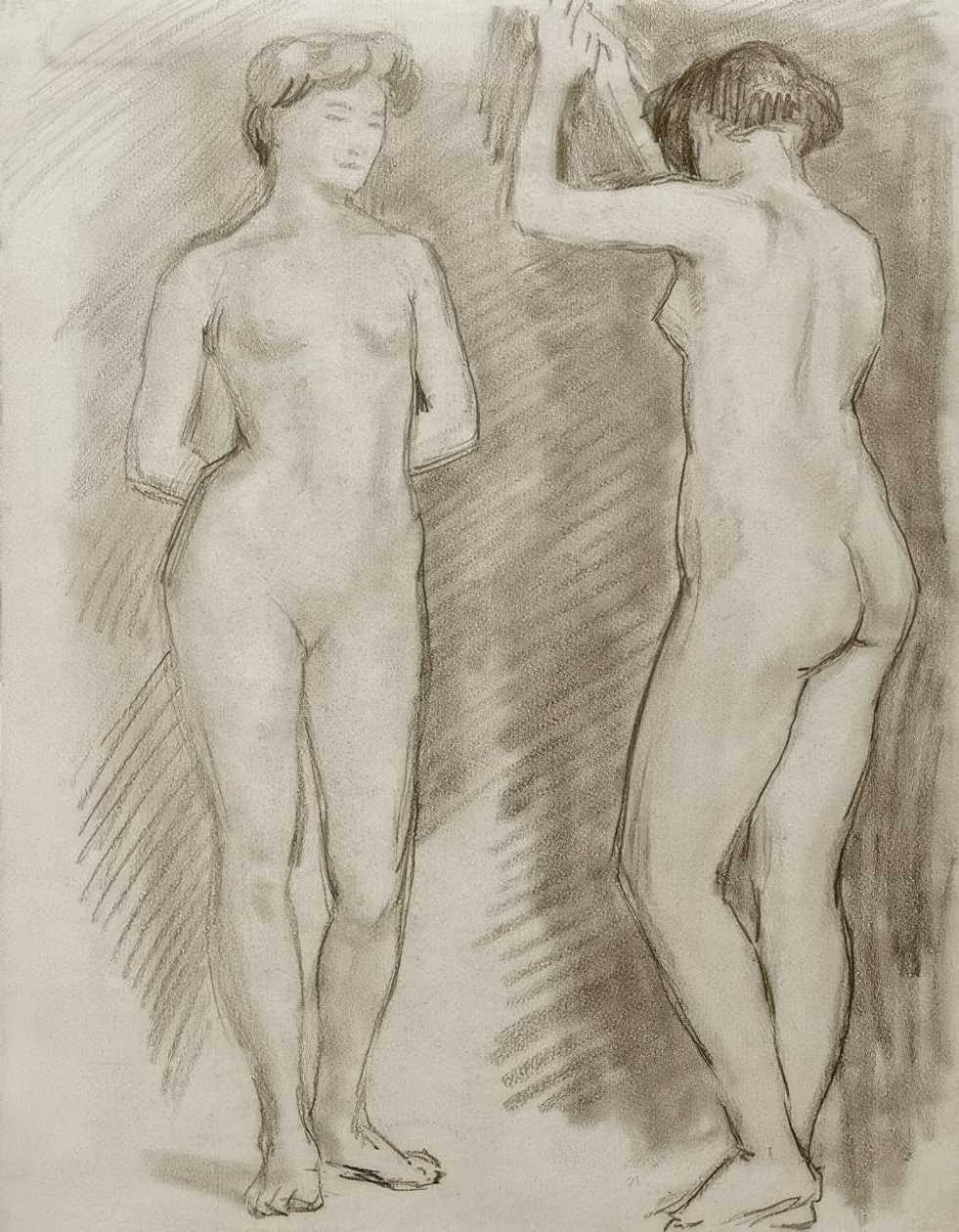 Kvinnliga nakenbilder av August Macke