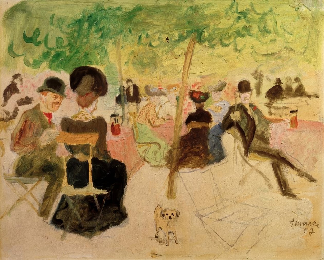 Krogträdgård av August Macke