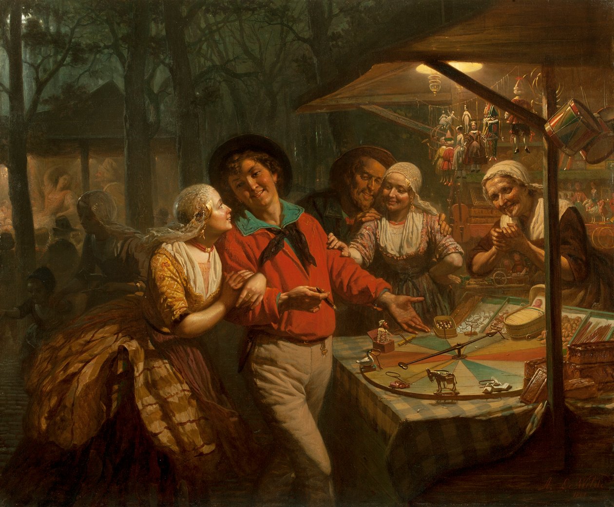 Lyckohjulet, 1861 av August de Wilde