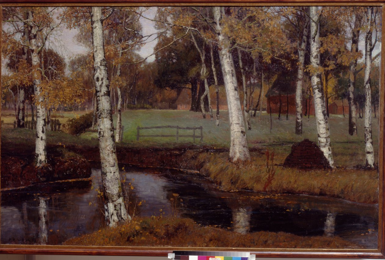 Landskap av Overbeck, Fritz (1869-1909). Olja på duk av August Overbeck