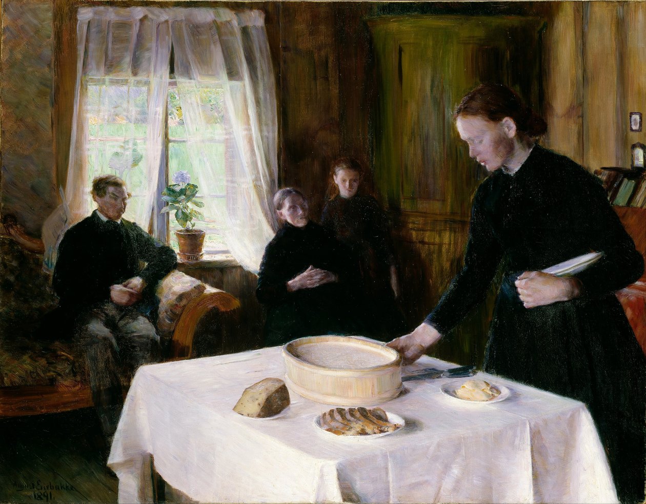Dukning av August Eiebakke