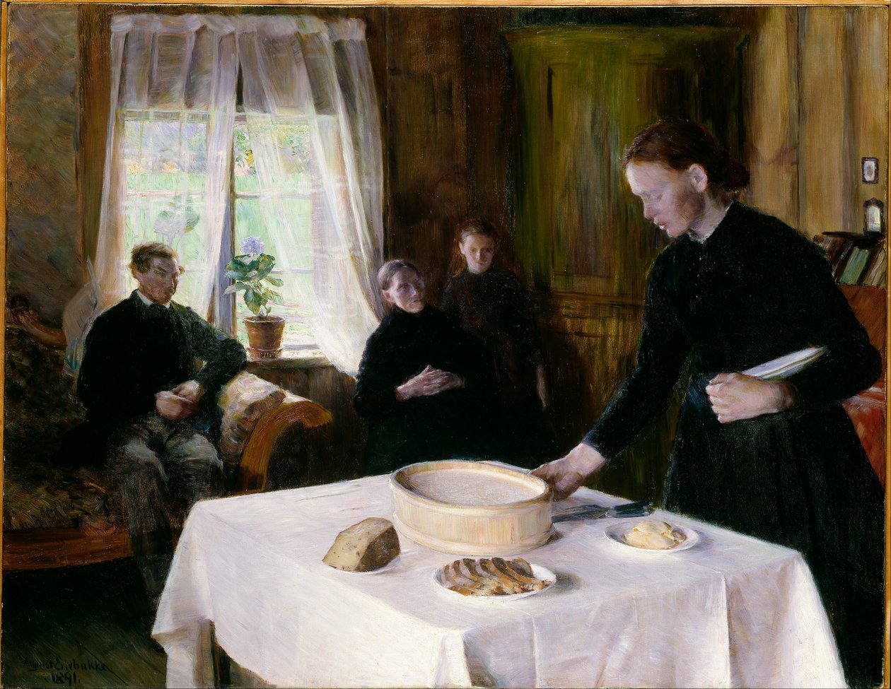 Dukning av August Eiebakke