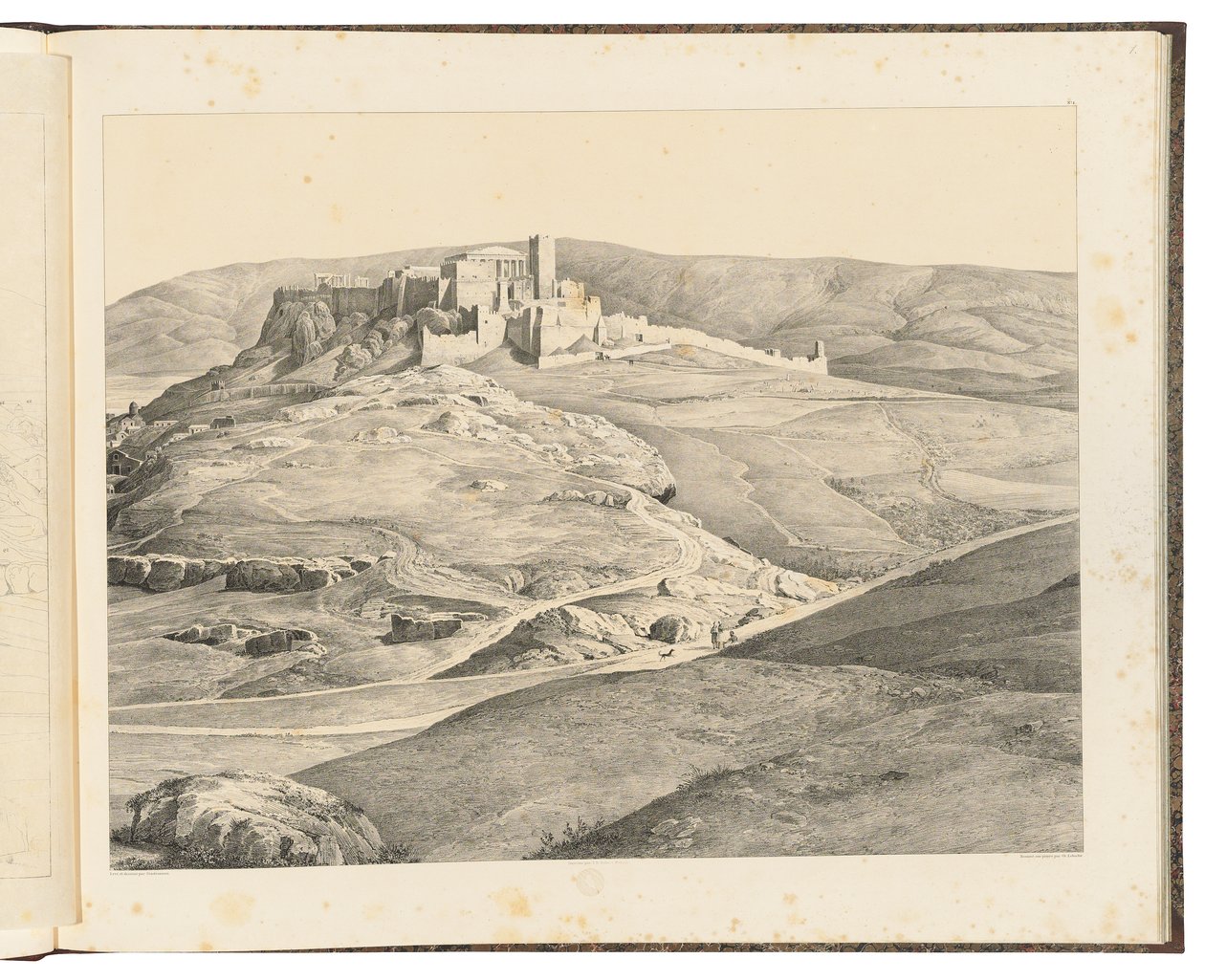Aten sett från Nymfernas kulle, 1841 av August Ferdinand Stademann