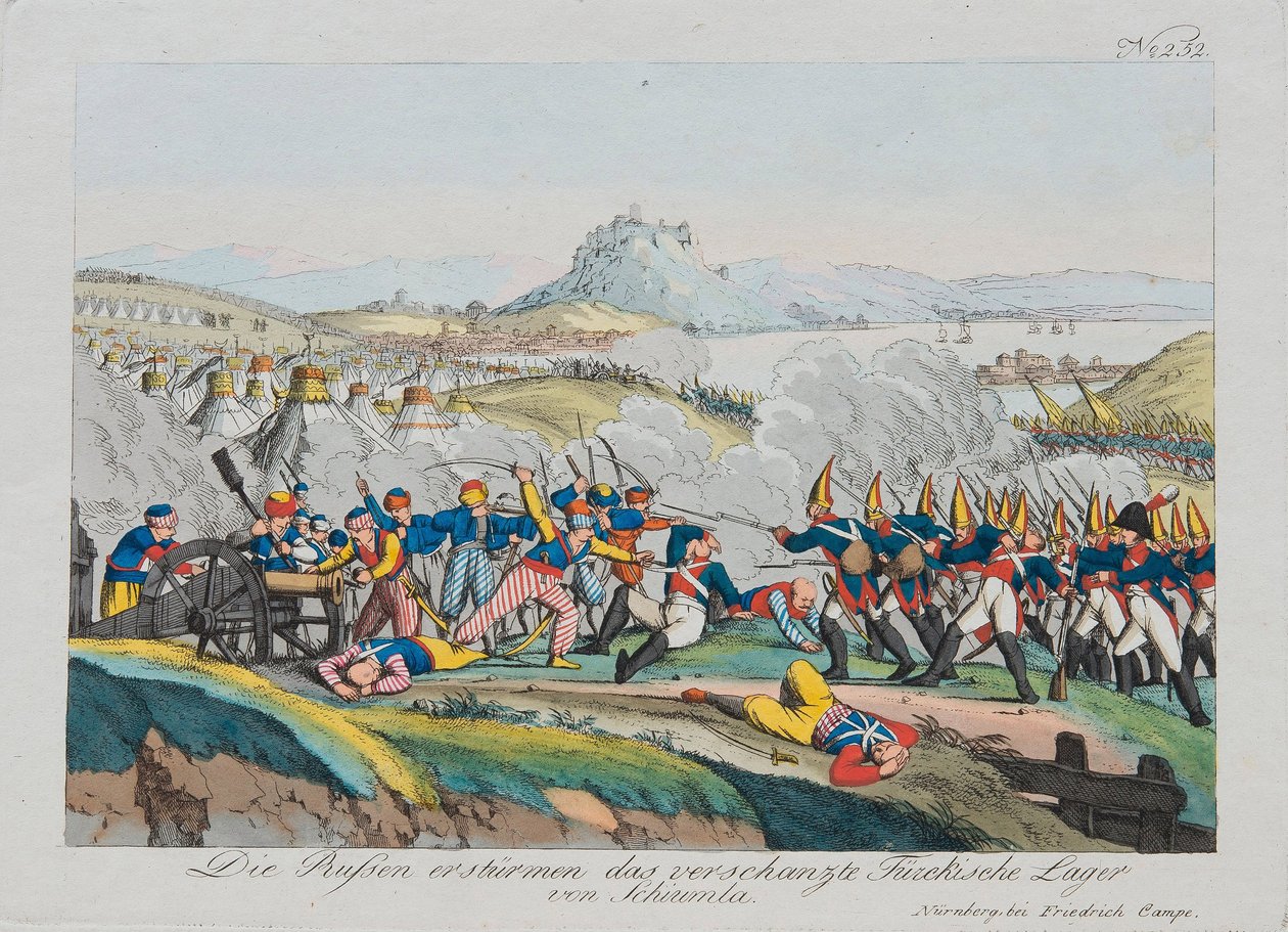 Intagandet av Shumen-fästningen 1828, ca. 1830 av August Friedrich Andreas Campe