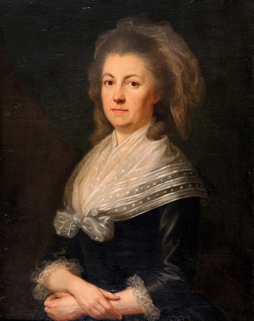 Porträtt av Francisca Catharina von Steiger av August Friedrich Oelenhainz