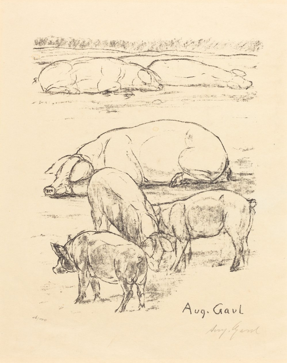 Grisar av August Gaul
