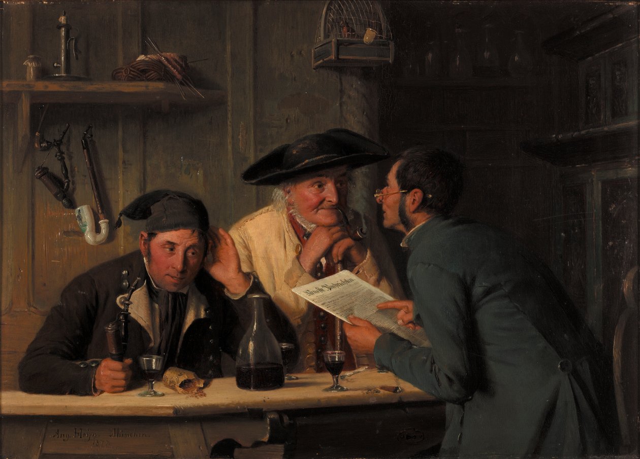 Bypolitikerna, 1877 av August Heyn