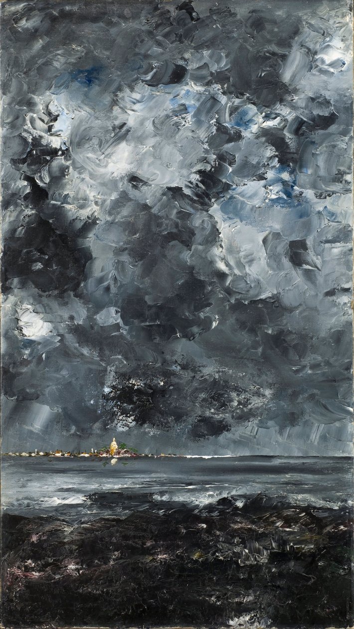 La ville - Staden - Strindberg, augusti (1849-1912) - 1903 - Olja på duk - 94,5x53 - Nationalmuseum Stockholm av August Johan Strindberg
