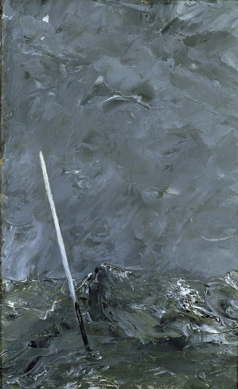 Stormig sjöboj utan toppmärke, 1892 av August Johan Strindberg