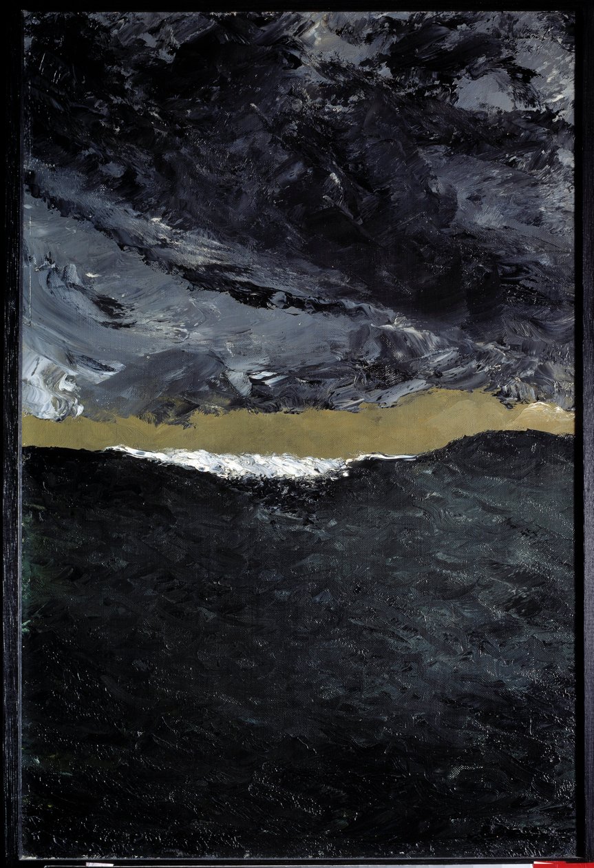 Våg VII. Målning av August Strindberg (1849-1912) Ec. Stämd. av August Johan Strindberg
