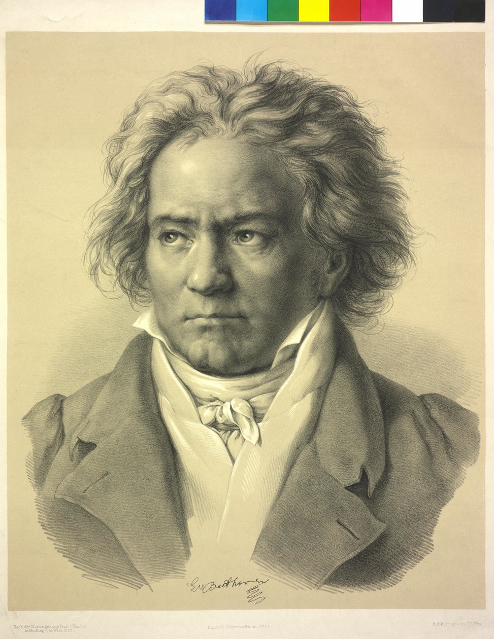Ludwig van Beethoven av August Karl Friedrich von (after) Kloeber
