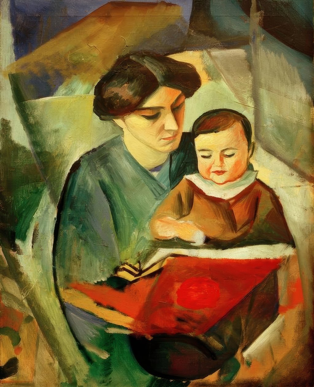 Elisabeth och Walterchen av August Macke
