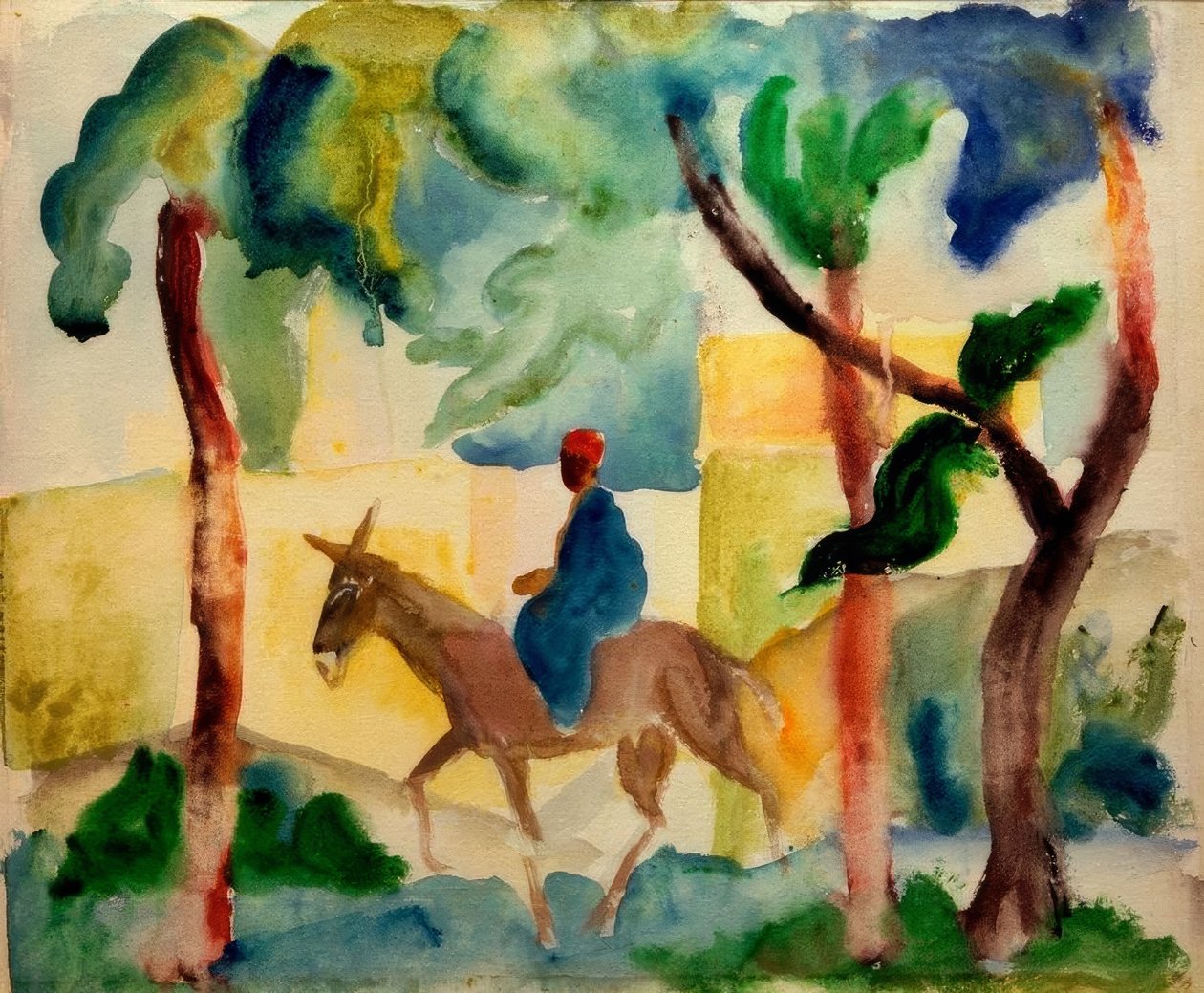 Åsna ryttare av August Macke