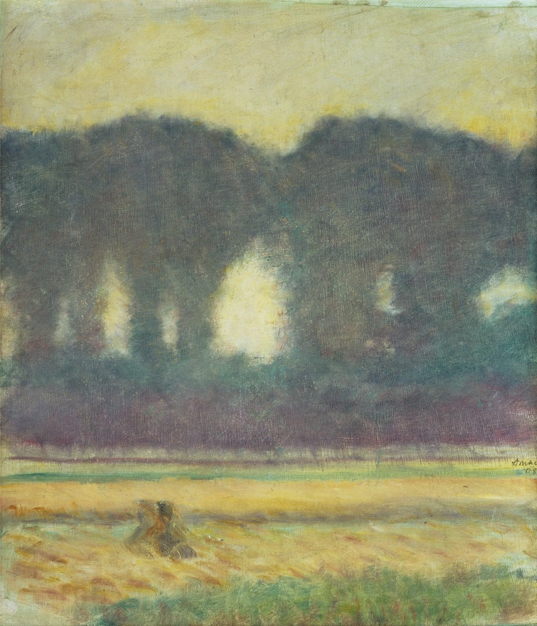 Granar och ett majsfält av August Macke