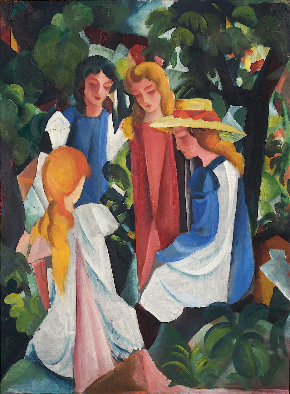 Fyra flickor av August Macke