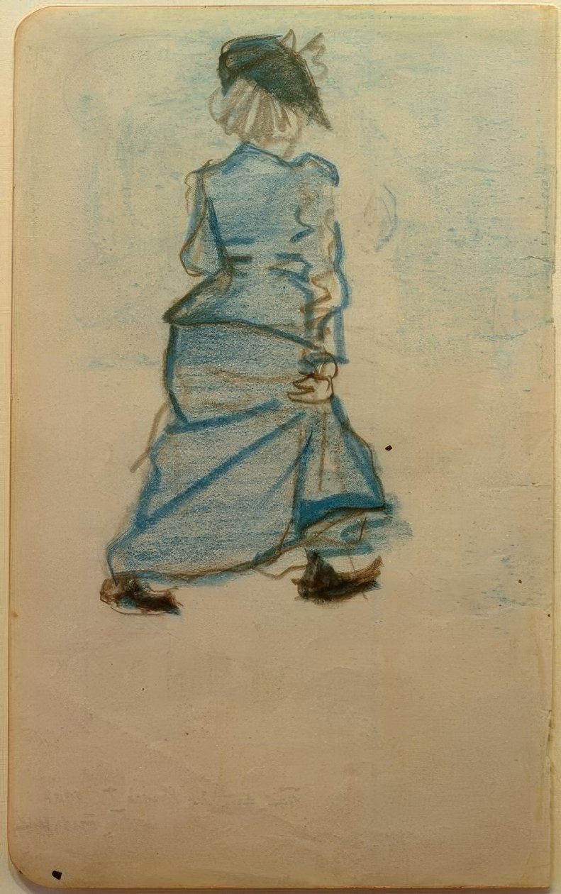 Kvinna på gatan I av August Macke
