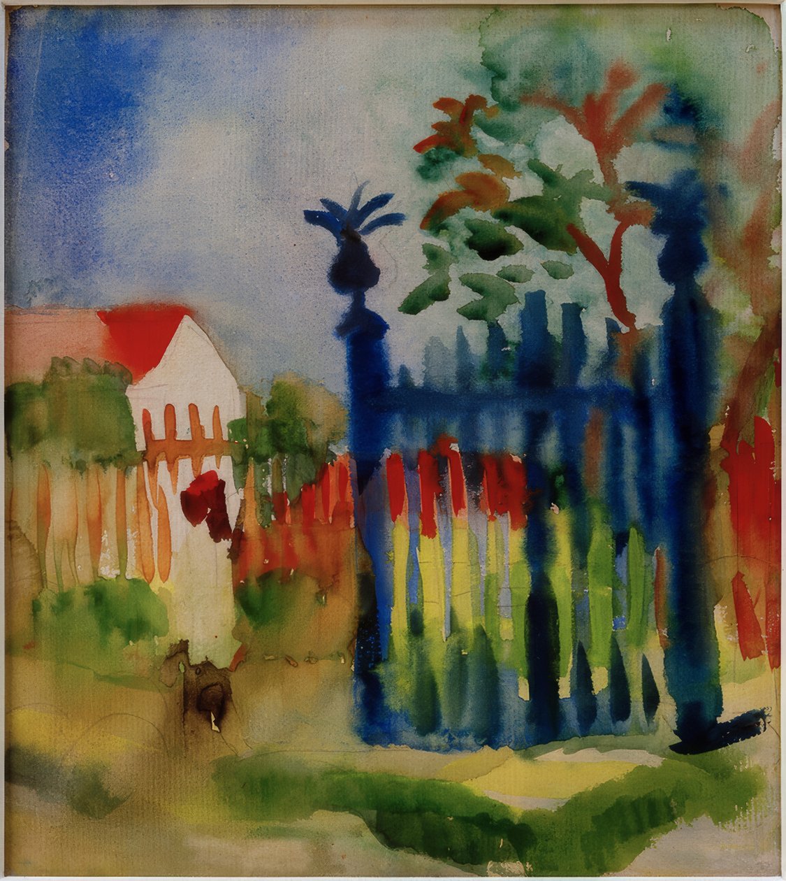 Trädgårdsgrind av August Macke