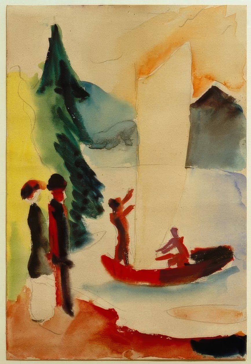 Gult segel av August Macke