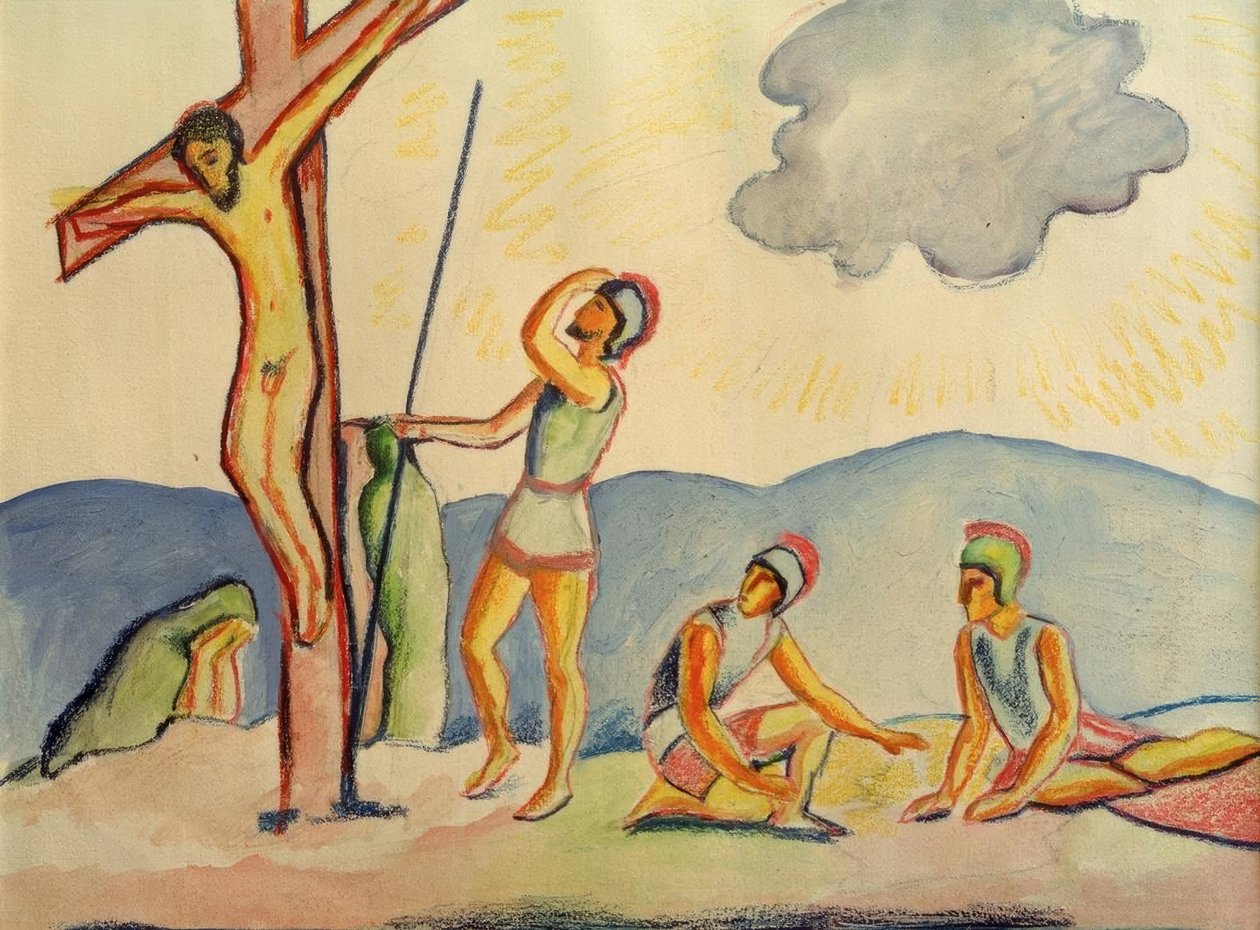 korsfästelse av August Macke