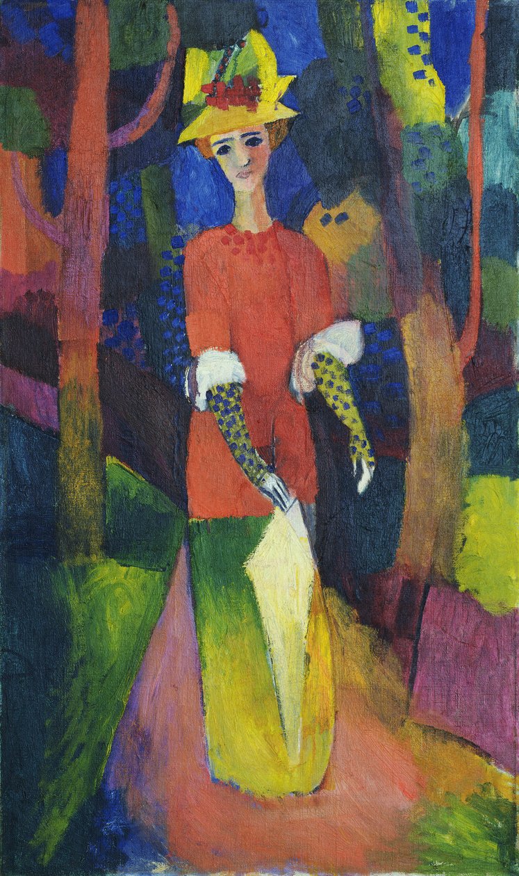 Lady in a Park av August Macke