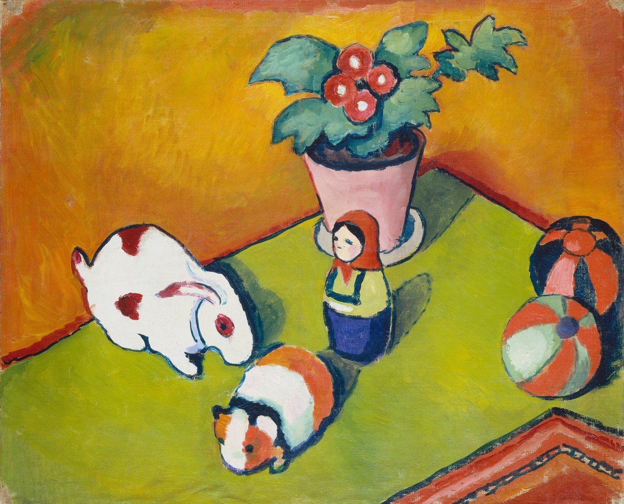 Lilla Walters leksaker av August Macke