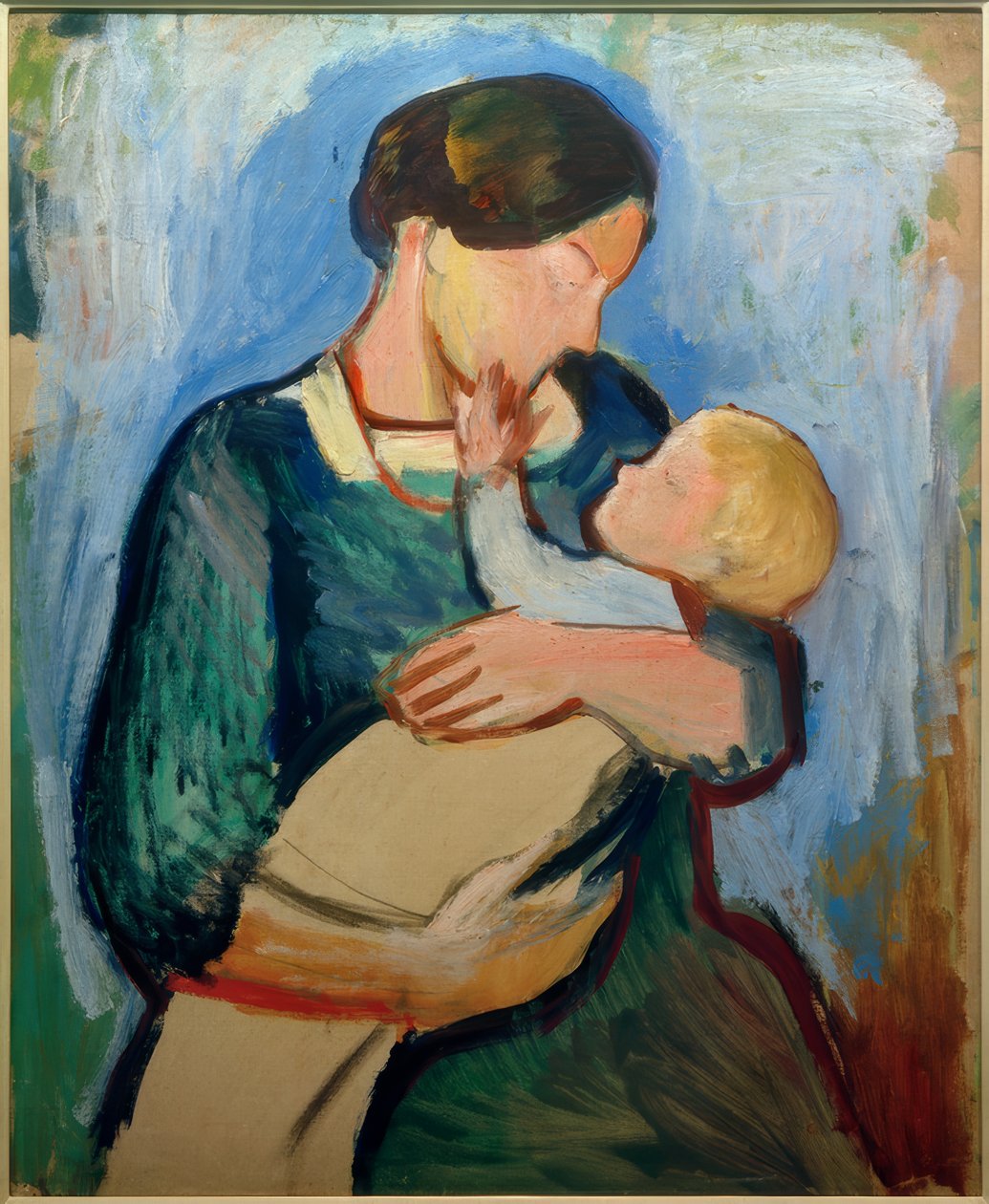 Mamma med barn av August Macke