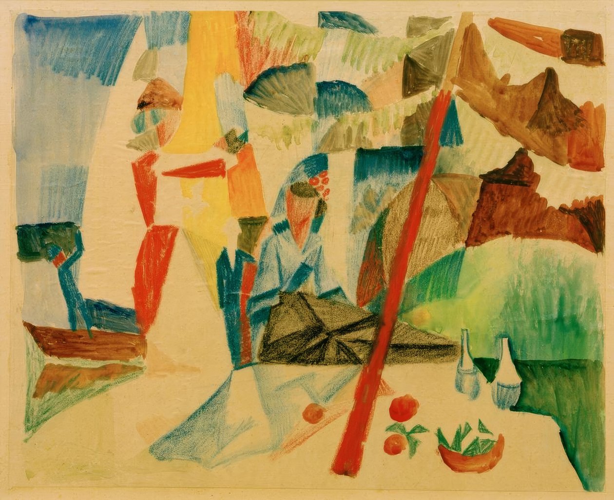 Picknick efter segling av August Macke