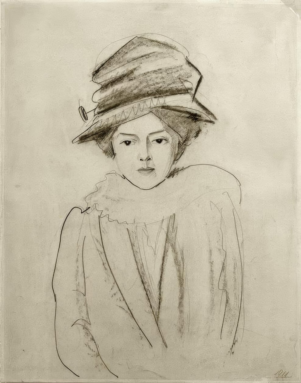 Porträtt av Elly Jost av August Macke